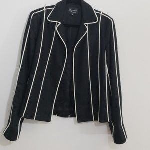 Giancarlo Ferrari  Black pinstripe blazer Sz6
